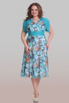 Платье Aira Style 356-1 голубые тона