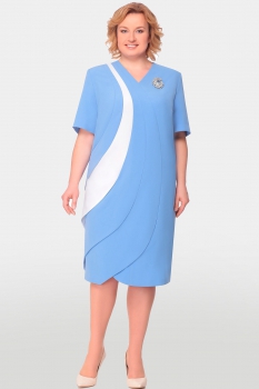 Платье Aira Style 553 голубые тона