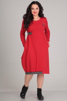 Платье Andrea Style 0044 красный