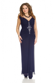 Платье Andrea Style 1015-3 синий