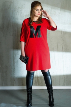 Платье Anna Majewska 1051 оттенки красного