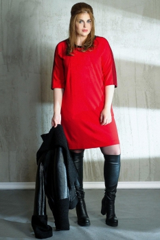 Платье Anna Majewska 1051.1 оттенки красного