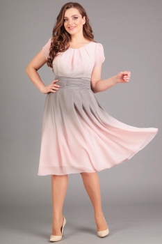 Платье Асолия 2365 розовый оттенок