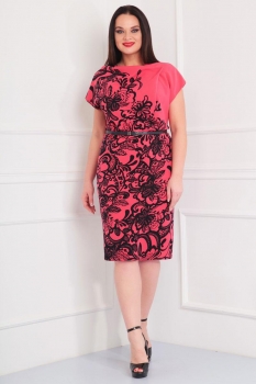 Платье Axxa 54017к розовые тона