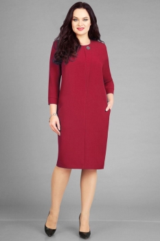Платье Axxa 54073а оттенки красного