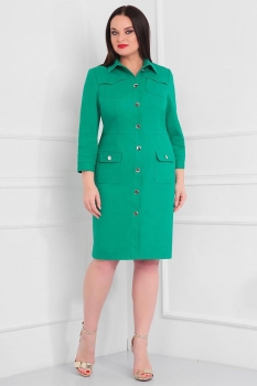 Платье Axxa 54083а оттенки зеленого