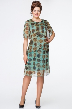 Платье Эледи 2210-1 Зеленые тона