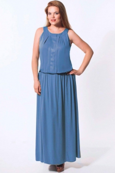 Платье Elga 01-356-1 голубой