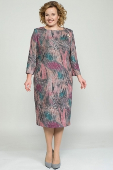 Платье Elga 01-520-1 розовый дизайн