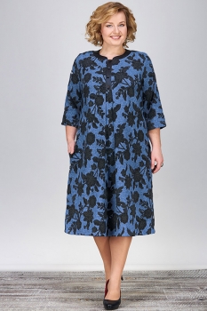 Платье Erika Style 452-3 синий