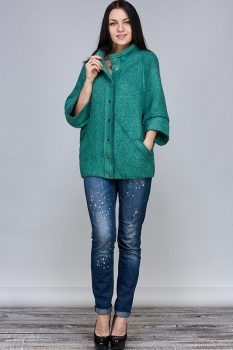 Куртка Erika Style 483-2 зеленый