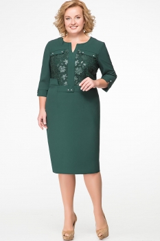 Платье Erika Style 503-1 зеленый