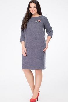 Платье Erika Style 540-1 серый