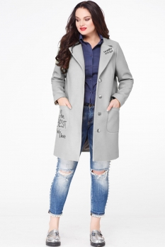 Пальто Erika Style 587-1 серый