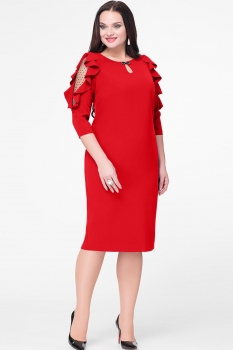 Платье Erika Style 599-2 красный