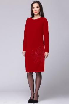 Платье Faufilure 124М-1 оттенки красного