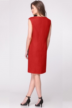 Платье Faufilure 147С черный+красный - фото 2