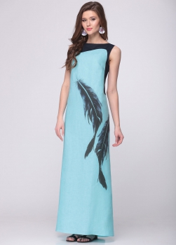Платье Faufilure 299С-3 светло-голубой