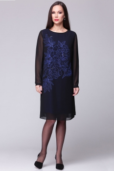 Платье Faufilure 353 черный+синий