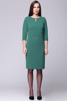 Платье Faufilure 358С-1 зеленые тона