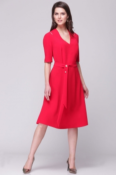 Платье Faufilure 366С оттенки красного