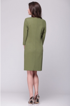 Платье Faufilure 368С-1 оливковый - фото 2