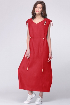 Платье Faufilure 384С-2 оттенки красного