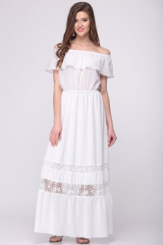 Платье Faufilure 398С-1 белые тона - фото 1
