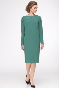 Платье Faufilure 422С-1 оттенки зеленого - фото 2