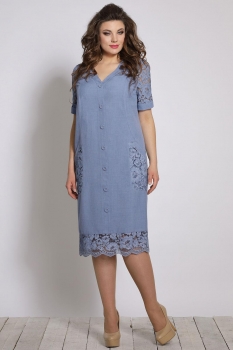 Платье Галеан стиль 576-1 оттенки синего