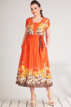 Платье Golden Valley 4474-1 оранжевый