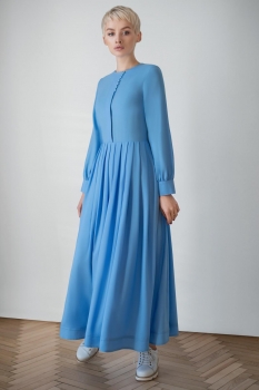 Платье ЮРС 18-818-1 голубой