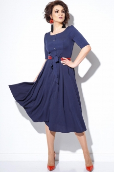 Платье JeRusi 1838 тёмно-синий 