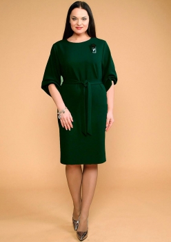 Платье Кокетка и К 500 темно-зеленый