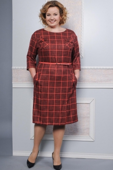 Платье Lady Style Classic 1173-1 красный