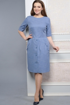 Платье Lady Style Classic 1245 голубой
