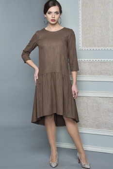 Платье Lady Style Classic 1306 коричневый