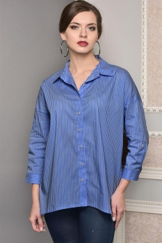 Блузка Lady Style Classic 1383-1 синий 