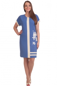 Платье Линия-Л 1517 голубые тона
