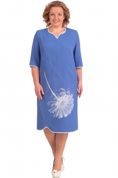 Платье Линия-Л 1525 голубые тона
