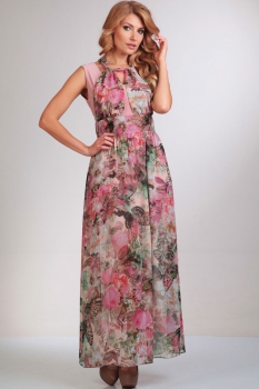 Платье Лиона-Стиль 445-1 сиреневые тона