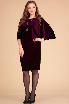 Платье Лиона-Стиль 609-1 бордовый оттенок