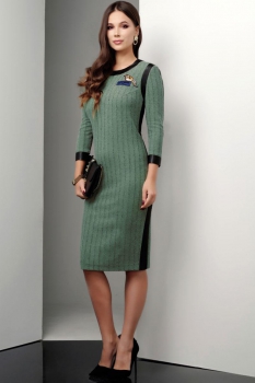 Платье Lissana 3177-4 зеленый