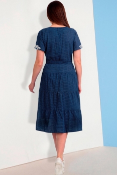Платье Мишель Стиль 613 синие тона - фото 2