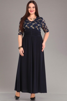 Платье Мублиз 825-2 темно-синий