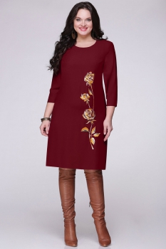 Платье Надин-Н 1256-3 темно-бордовый