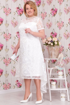 Платье Ninele 5532-1 белые-тона