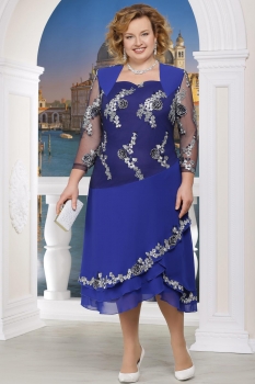 Платье Ninele 5599 васильковый+синий