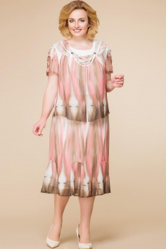 Платье Romanovich 1-1001-7 персик, беж