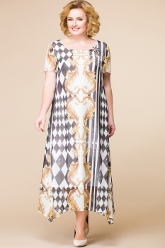 Платье Romanovich 1-1332-2 беж, серый